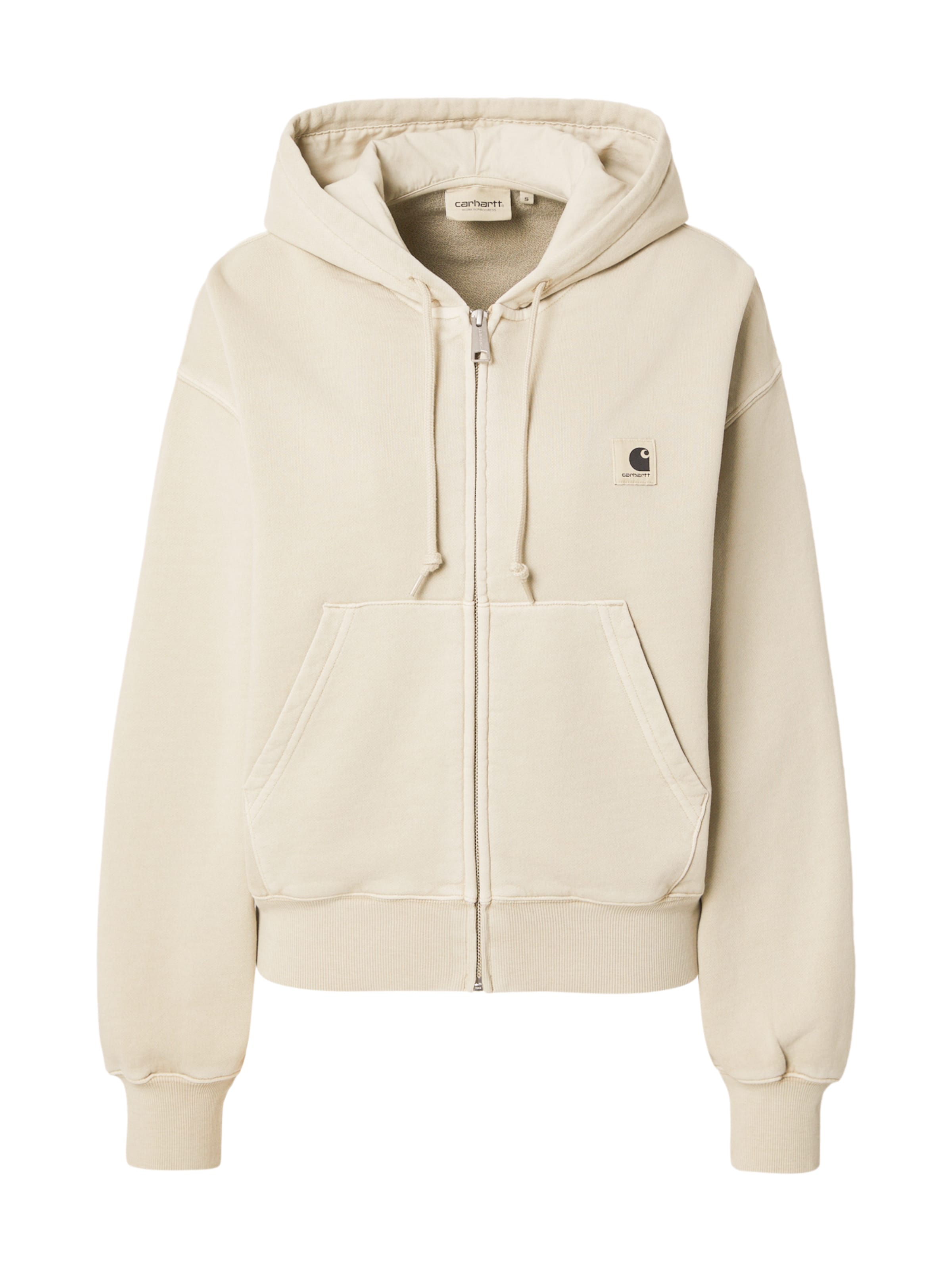 Carhartt WIP - Sudadera con cremallera 'Nelson' en gris: frente