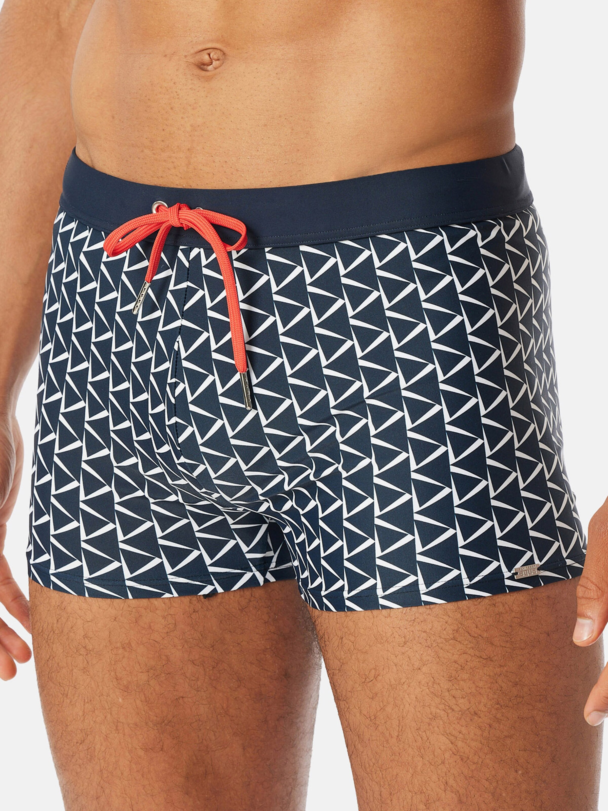 SCHIESSER Bathing trunks ' Ocean Swim ' in Blue: front