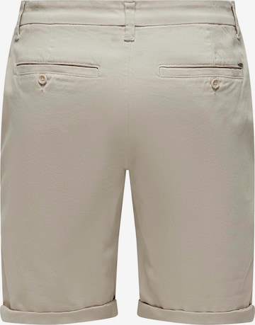 Only & Sons Regular Chino 'Peter' in Grijs