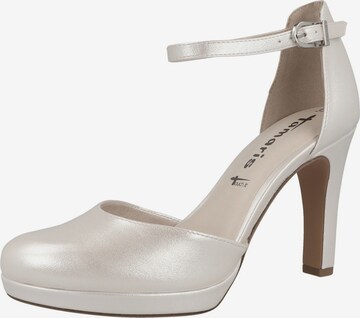 TAMARIS - Zapatos con plataforma en blanco: frente