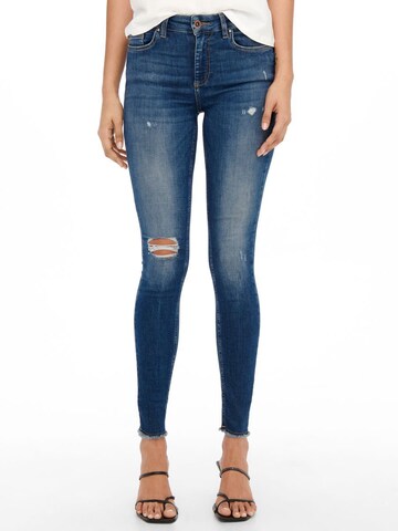 ONLY Skinny Jeans 'Blush' in Blauw: voorkant