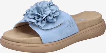 Rieker Pantolette in Blau: Vorderseite