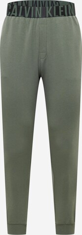 Pantalon de pyjama Calvin Klein Underwear en vert : devant