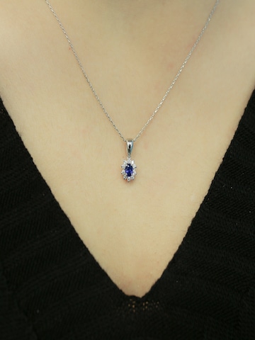 EinStein Diamant Necklace in Silver: front