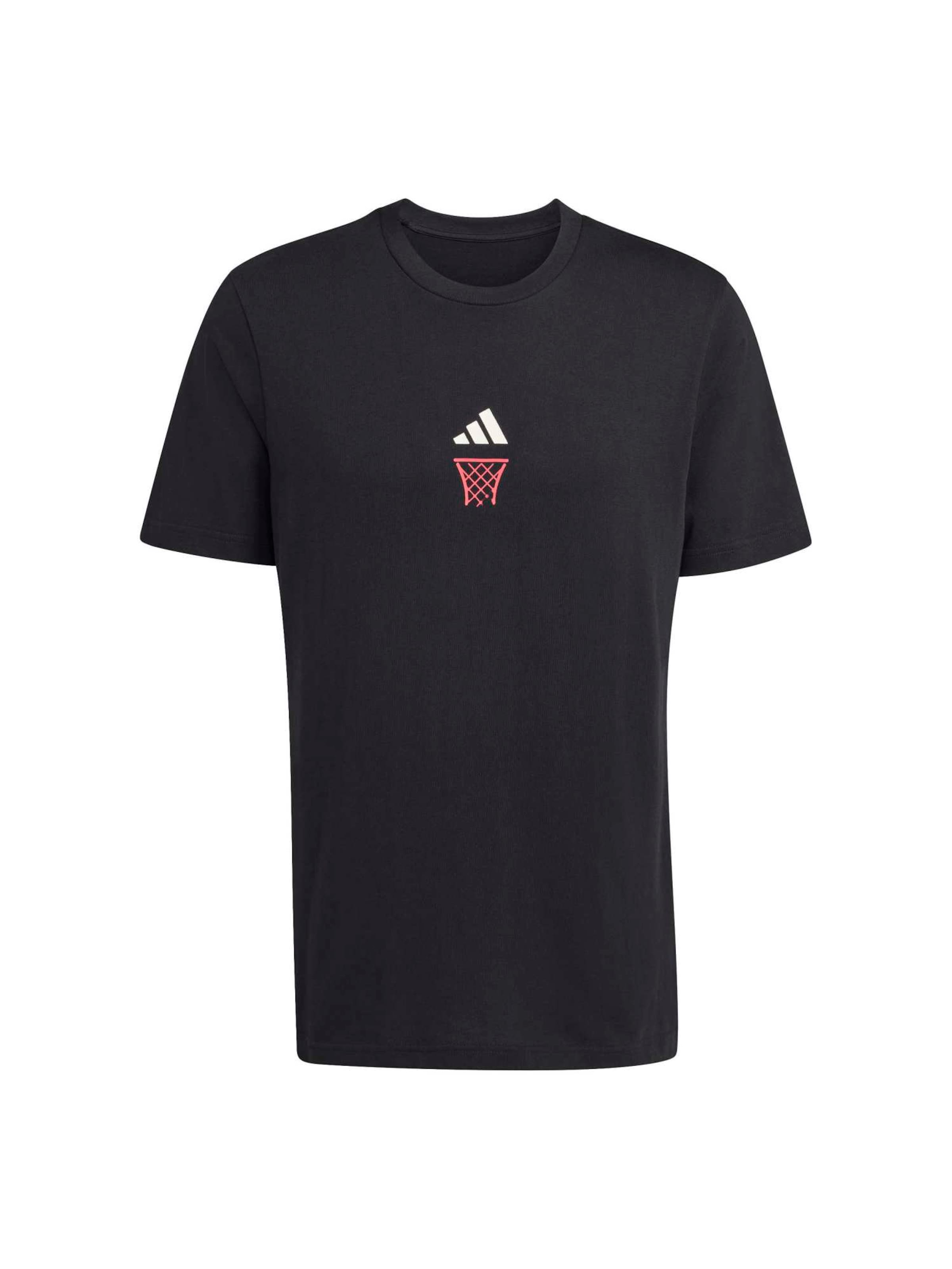 ADIDAS SPORTSWEAR Λειτουργικό μπλουζάκι 'ANX' σε καρπουζί / μαύρο / λευκό, Άποψη προϊόντος