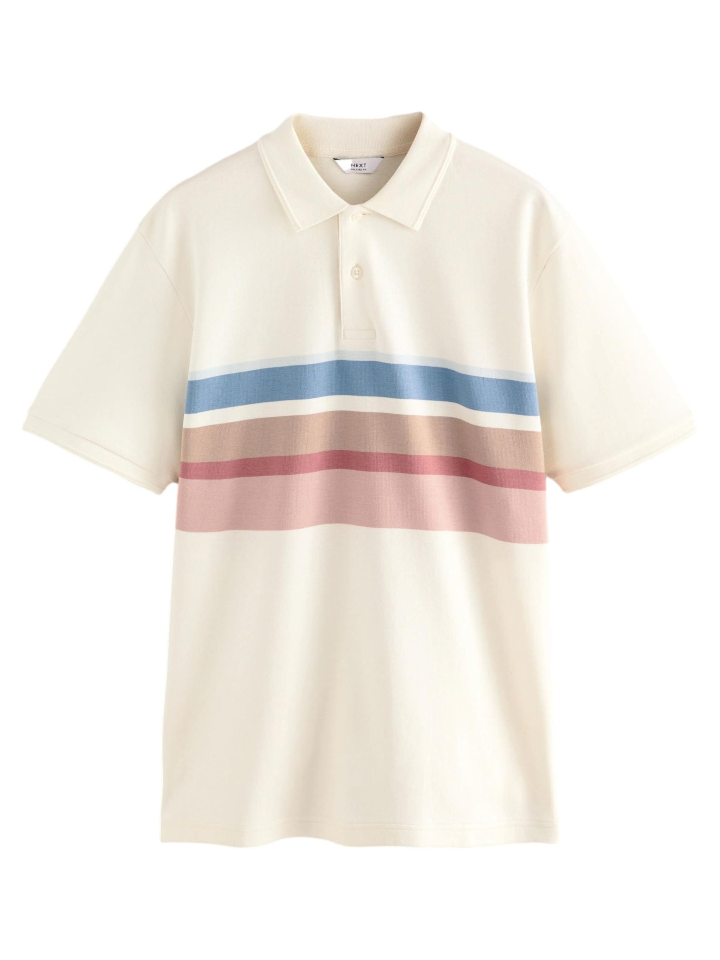 Next Shirt in Ecru / Dusty blue / Cranberry, Item view