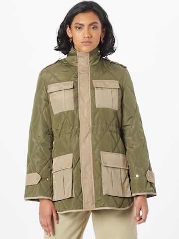 Neo Noir Between-Season Jacket 'Cindi' in Green: front