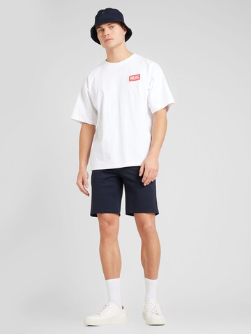 DIESEL - Camiseta 'T-NLABEL-L1' en blanco