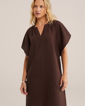 WE Fashion - Vestido en marrón
