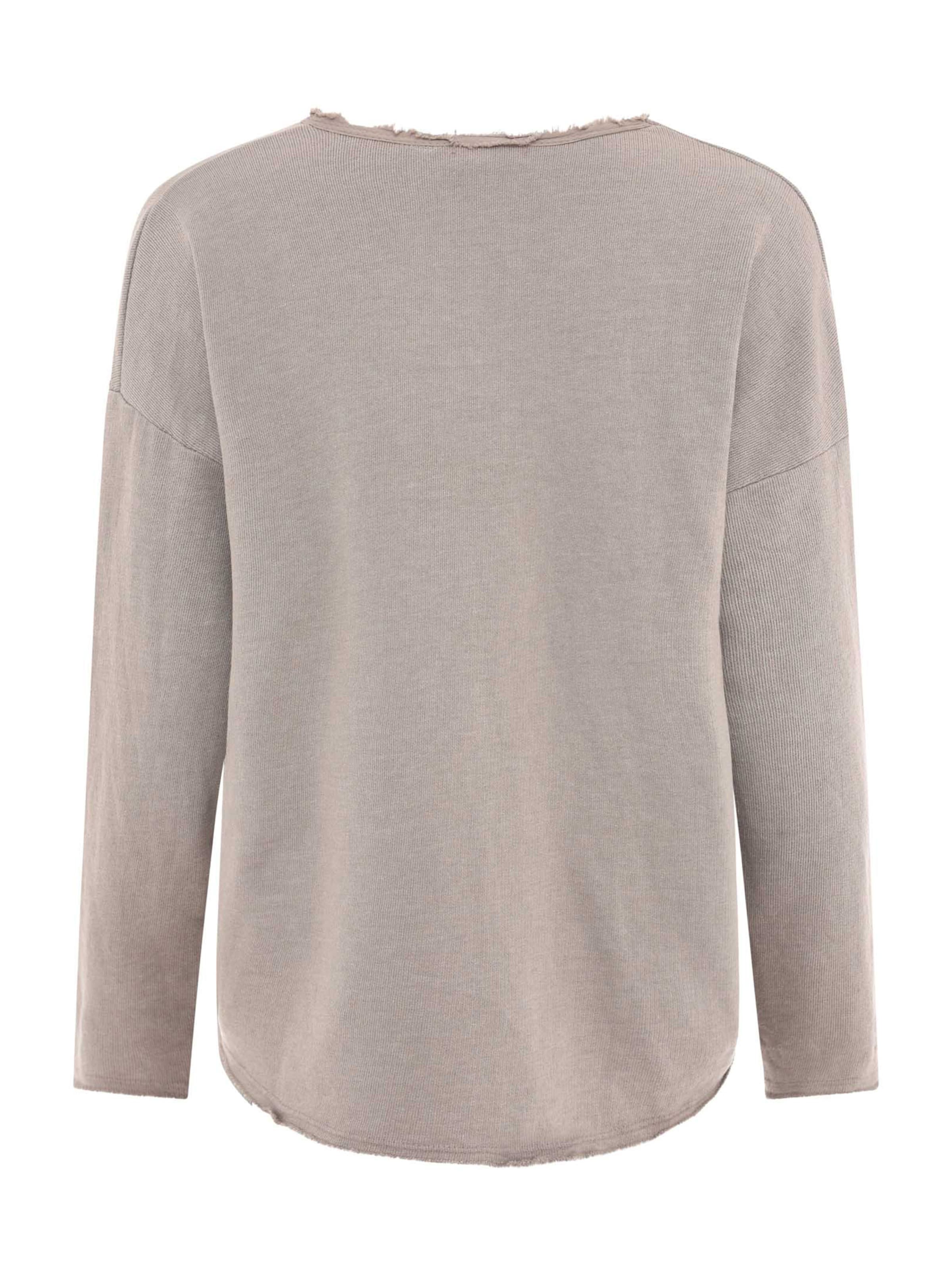 Zwillingsherz Sweatshirt 'Positive Mind' in Grijs