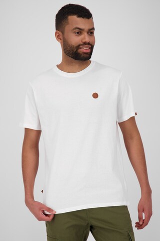 Alife and Kickin - Camiseta 'MaddoxAK' en blanco: frente