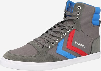 Hummel Zapatillas deportivas altas 'Slimmer Stadil' en azul / gris / gris oscuro / rojo, Vista del producto