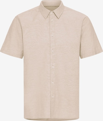 BLEND - Camisa ' BHAban Slub Linen Mix ' en beige: frente