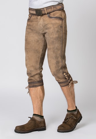 STOCKERPOINT Regular Klederdracht broek 'Siggi2' in Bruin