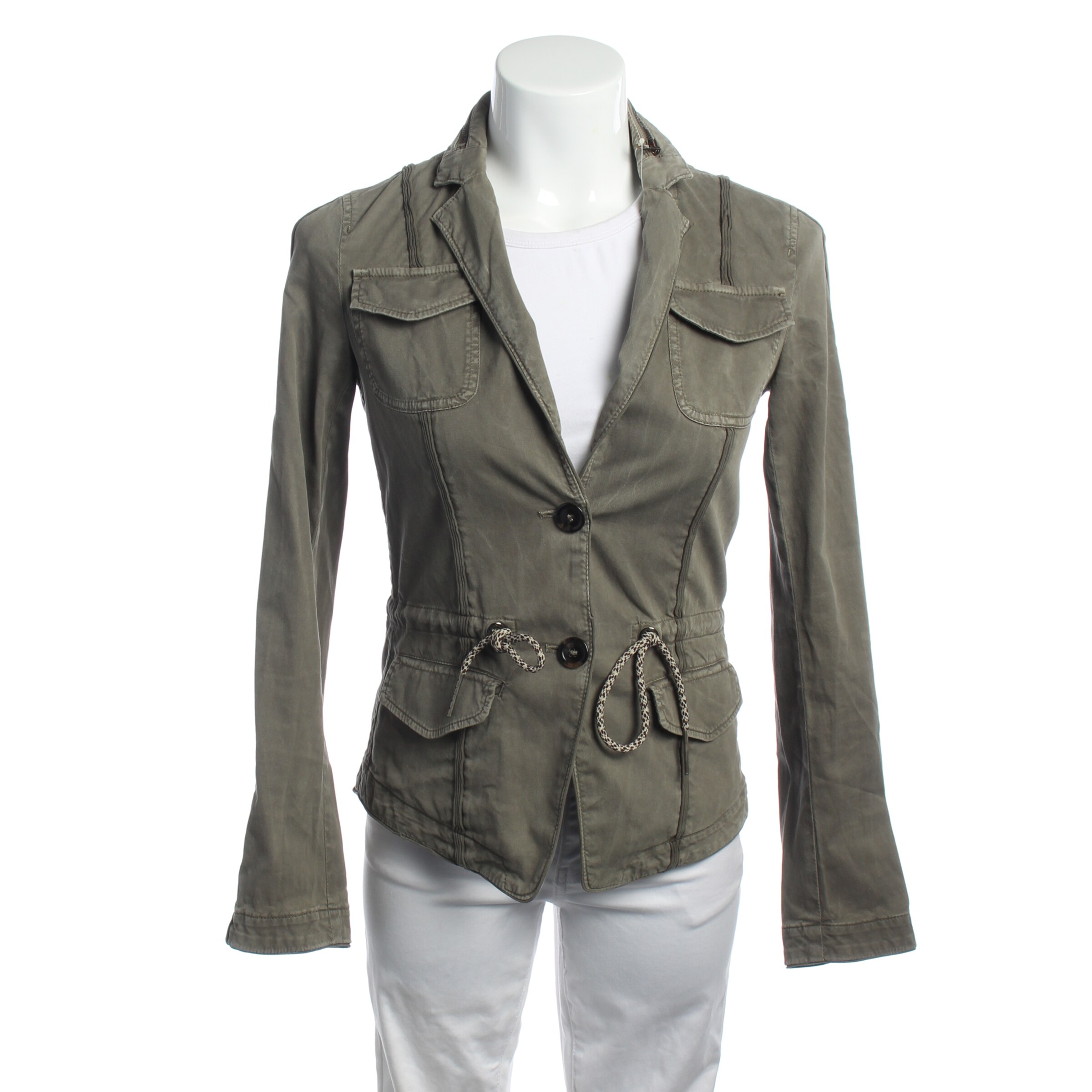 Marc Cain Jacket & Coat in XS in Grey: front