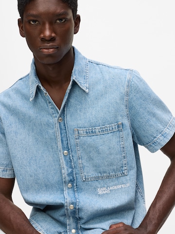 mėlyna KARL LAGERFELD JEANS Standartinis modelis Marškiniai