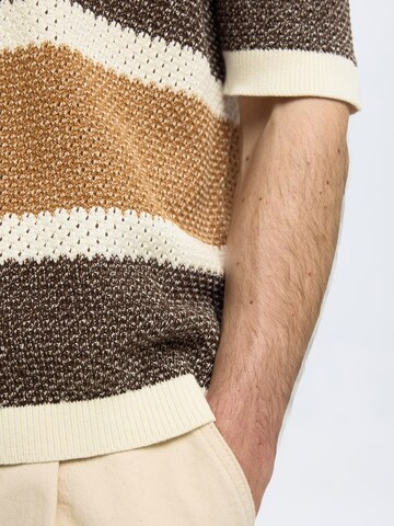 SELECTED HOMME Pullover 'SLHGINGER' in Beige