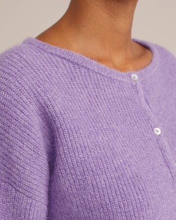 WE Fashion Knit cardigan in Purple