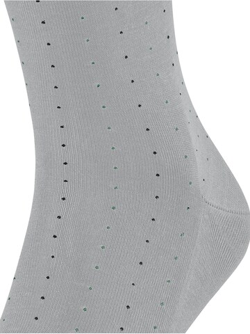 FALKE Socks 'Tiago Dotted Line' in Silver