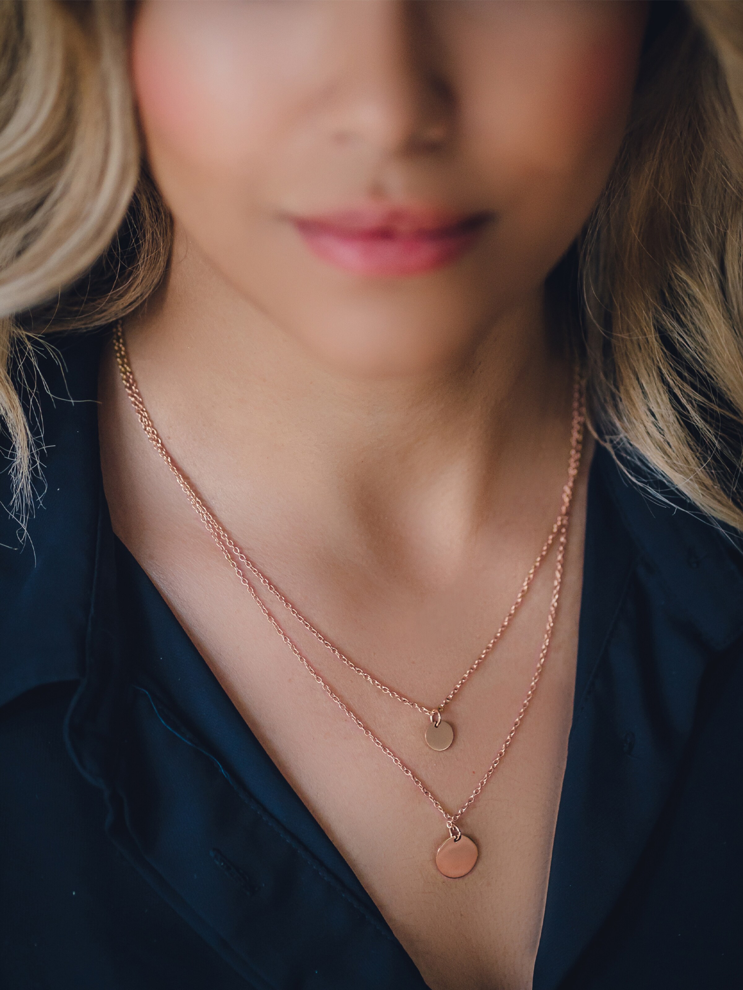 Frauen Schmuck Heideman Kette 'Circle' in Rosegold - YK99887 Frauen Schmuck Heideman Kette 'Circle' in Rosegold - YK99887
