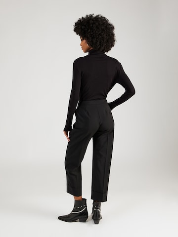 Regular Pantalon à plis Stefanel en noir