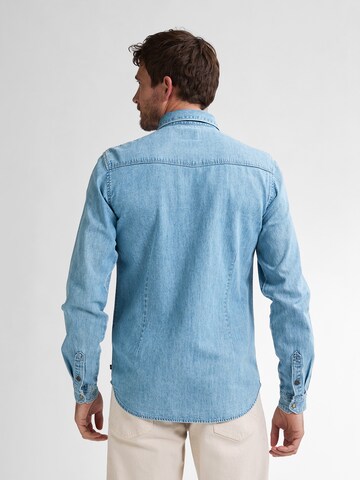 Petrol Industries Regular fit Button Up Shirt 'Pelicancrest' in Blue