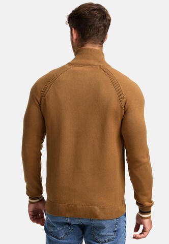 INDICODE JEANS Strickjacke 'Arutemia' in Bronze