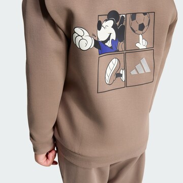 ADIDAS SPORTSWEAR - Sudadera con cremallera deportiva 'Adidas x Disney Micky Maus' en marrón