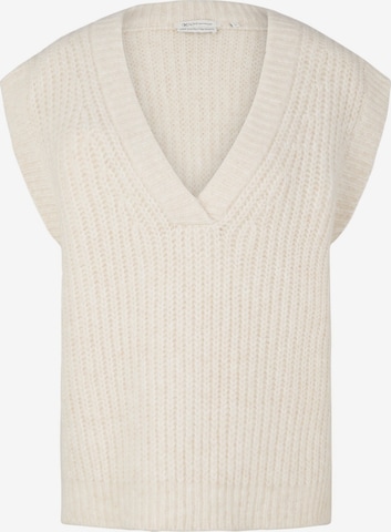 TOM TAILOR DENIM Sweater in Beige: front