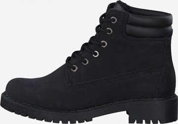 TAMARIS Lace-Up Ankle Boots in Black