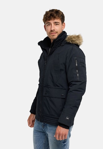 INDICODE JEANS Winter jacket 'Mois' in Black