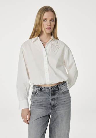 Fabienne Chapot Blouse in Wit: voorkant