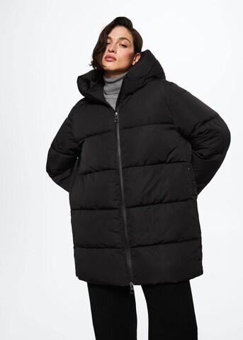 MANGO Winterjacke 'Tokyo' in Schwarz