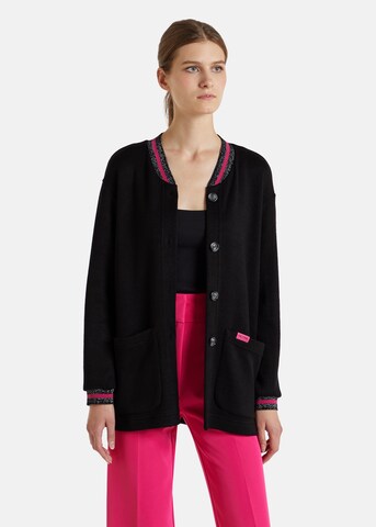 Nicowa Knit Cardigan 'Wacina' in Black: front