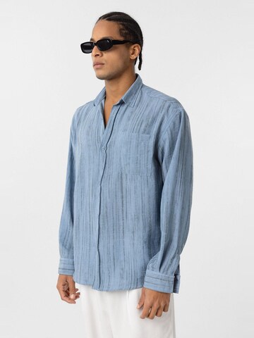 Dandalo Comfort fit Button Up Shirt in Blue
