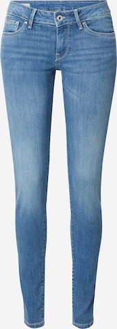 Pepe Jeans Skinny Jeans in Blauw: voorkant
