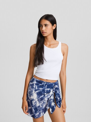 Jupe Bershka en bleu : devant