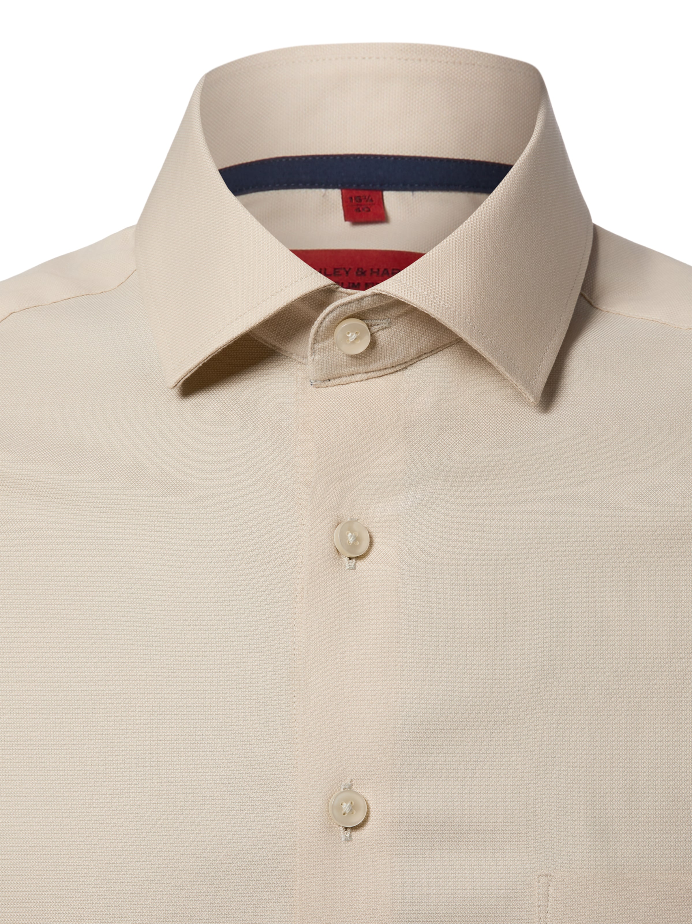 Coupe slim Chemise business Finshley & Harding en beige