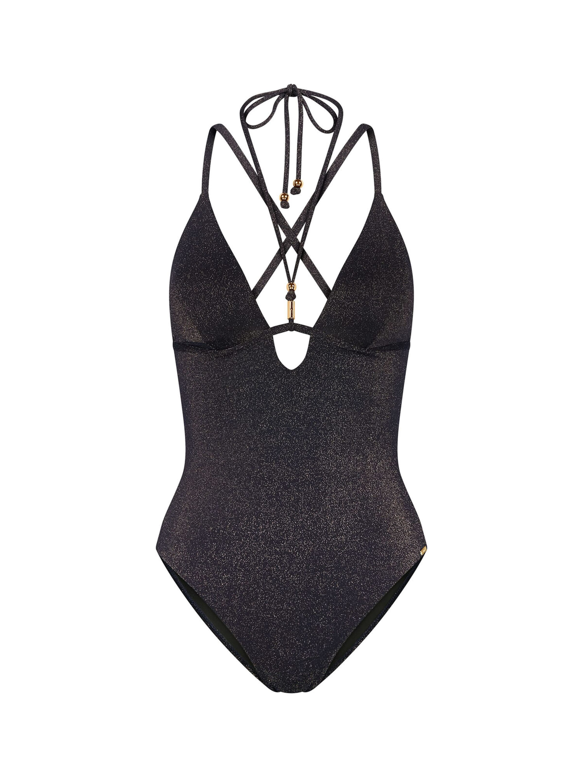TRIUMPH Badeanzug ' Red Label Summer Sunset ' in Schwarz: Vorderseite
