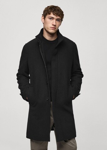 MANGO MAN Mantel 'Biagio' in Schwarz: Vorderseite