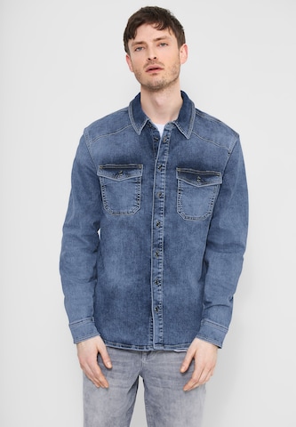 Street One MEN Regular Fit Jeanshemd in Blau: predná strana