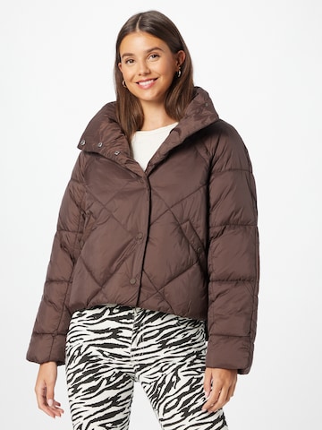 ONLY Winter Jacket 'Carol' in Brown: front