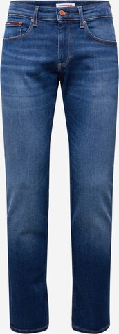 Tommy Jeans - Slimfit Calças de ganga 'SCANTON' em azul: frente