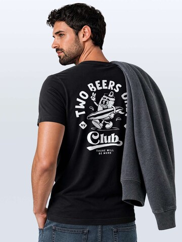 Neverless Shirt 'Two Beers only Backprint' in Black