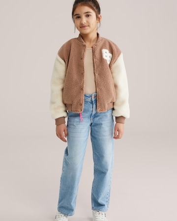 WE Fashion - Casaco meia-estação em castanho