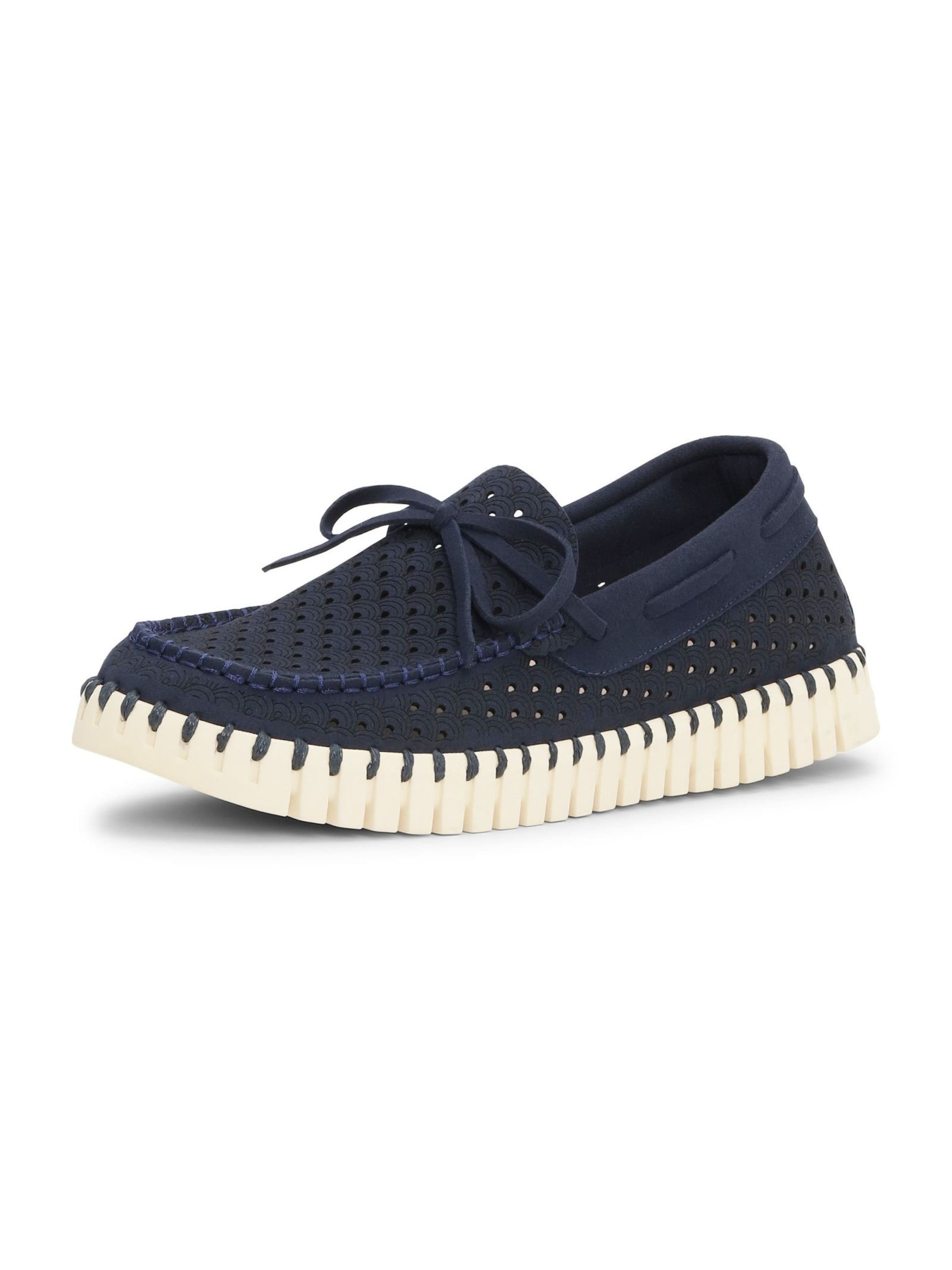 Mocassin 'Tulip' ILSE JACOBSEN en bleu : devant