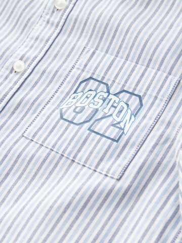 Next Regular fit Button Up Shirt in Blue