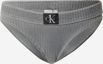 Calvin Klein Swimwear Bikini Bottoms in Grey: front