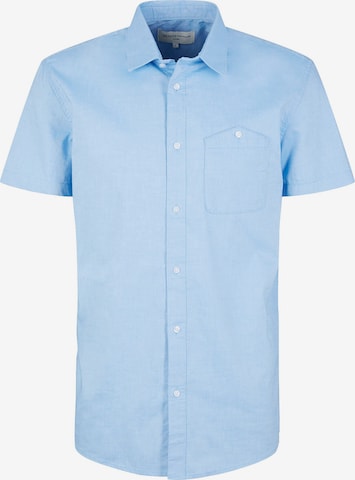 TOM TAILOR DENIM Button Up Shirt in Blue: front