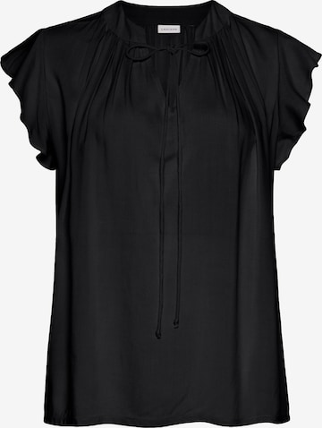 LASCANA Blouse in Black: front